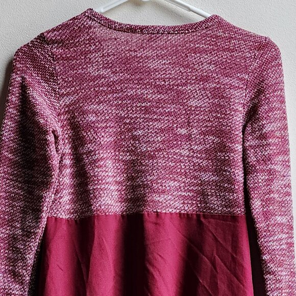 Lucky Brand Red/Cream Textile Knit Flowing Jersey Size Small - Picture 10 of 12